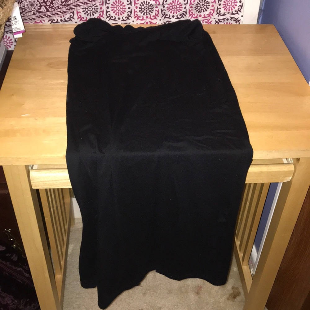 Black maxi skirt